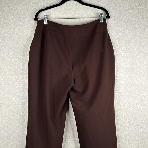 Kim Rogers Brown Business Career Straight Leg Pants Size 10P - Picture 4 of 6